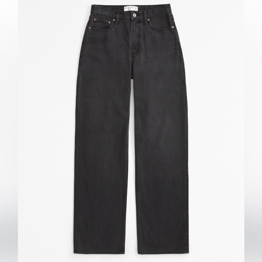 Abercrombie & Fitch The Loose High Rise Grey Jeans -Women’s 29/8XS - Picture 10 of 11